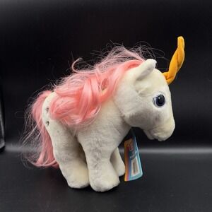 VTG 1984‎ MY LITTLE PONY MOONDANCER UNICORN Plush Hasbro Softies W/Brush & Tag